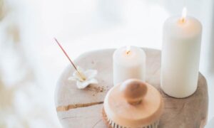 Burning Candle and How to Remove the Wax if Spilled.