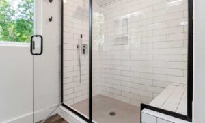 A White and Clean Shower.