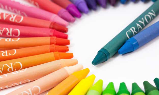Bunch of Crayons and How to Remove Stains