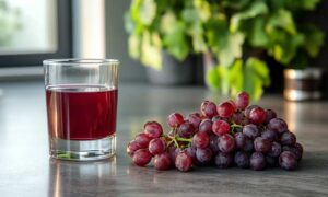 A Glass of Grape Juice and How to Remove the Stain.