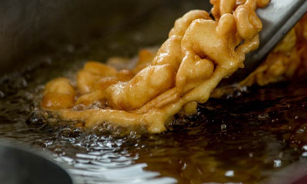 Funnel Cake in Grease and Grease Stain Removal Tips.