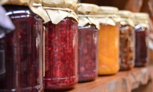 Organized Jars After Pantry Organizing