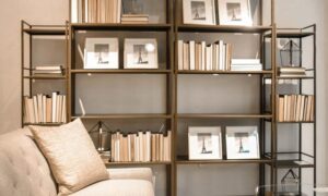 Clean Organized Bookshelves