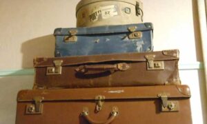 A Stack of Old Suitcases Can be Used to Help Organize.
