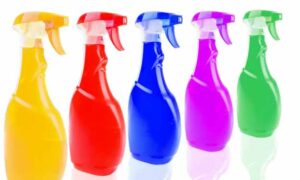 Spray Bottles for Cleaning Surfaces Around the House.