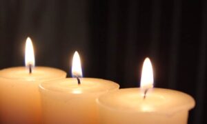 Burning Candles Can Leave Wax Stain if Spilled.