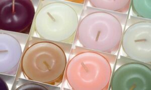 Box of Colorful Candles.