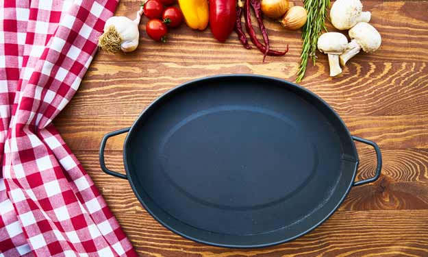 A Clean Cast Iron Skillet After it Was Cleaned and Seasoned.