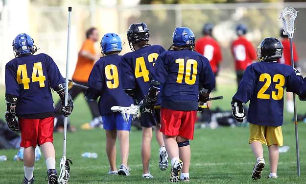 Boys Sports Team Wearing Team Sports Jerseys.