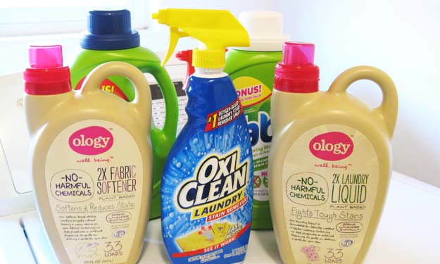 Laundry Products Used for Conquering Laundry Day.