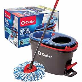 O-Cedar EasyWring RinseClean Microfiber Spin Mop & Bucket Floor Cleaning System