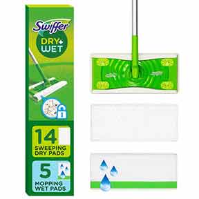 Swiffer Sweeper 2-in-1 Dry + Wet Floor Mopping and Sweeping Kit