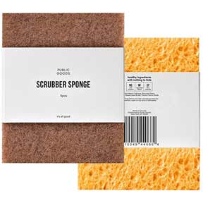 Public Goods Walnut Scrubber Sponge 