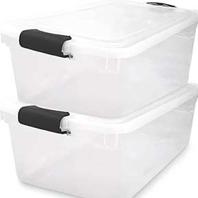 Latching Lid Storage Bins