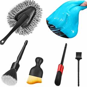 Car Interior Duster Detail Brush Cleaning Gel Kit