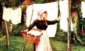 Painting of Grandma Cleaning and Some of Her Habits to Avoid