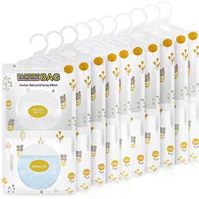 Moisture Absorbers, Hanging Closet Dehumidifier Bags