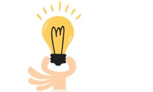 Fingers holding a Lightbulb Symbolizing to Remember the Commonly Forgotten Items to Clean