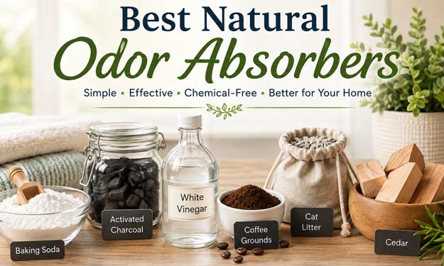 Containers Holding Natural Odor Absorbers.