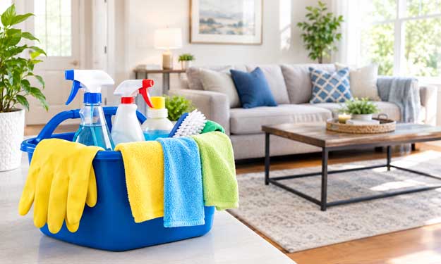 A Cleaning Room with Supplies for Cleaning Your House Quickly